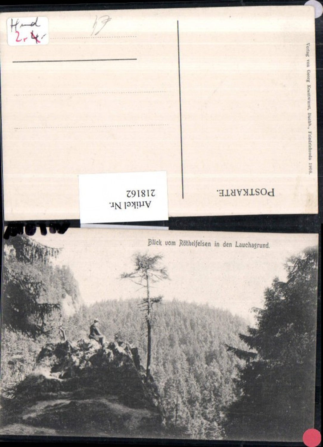 218162,Blick vom Röthelfelsen i. d. Lauchagrund