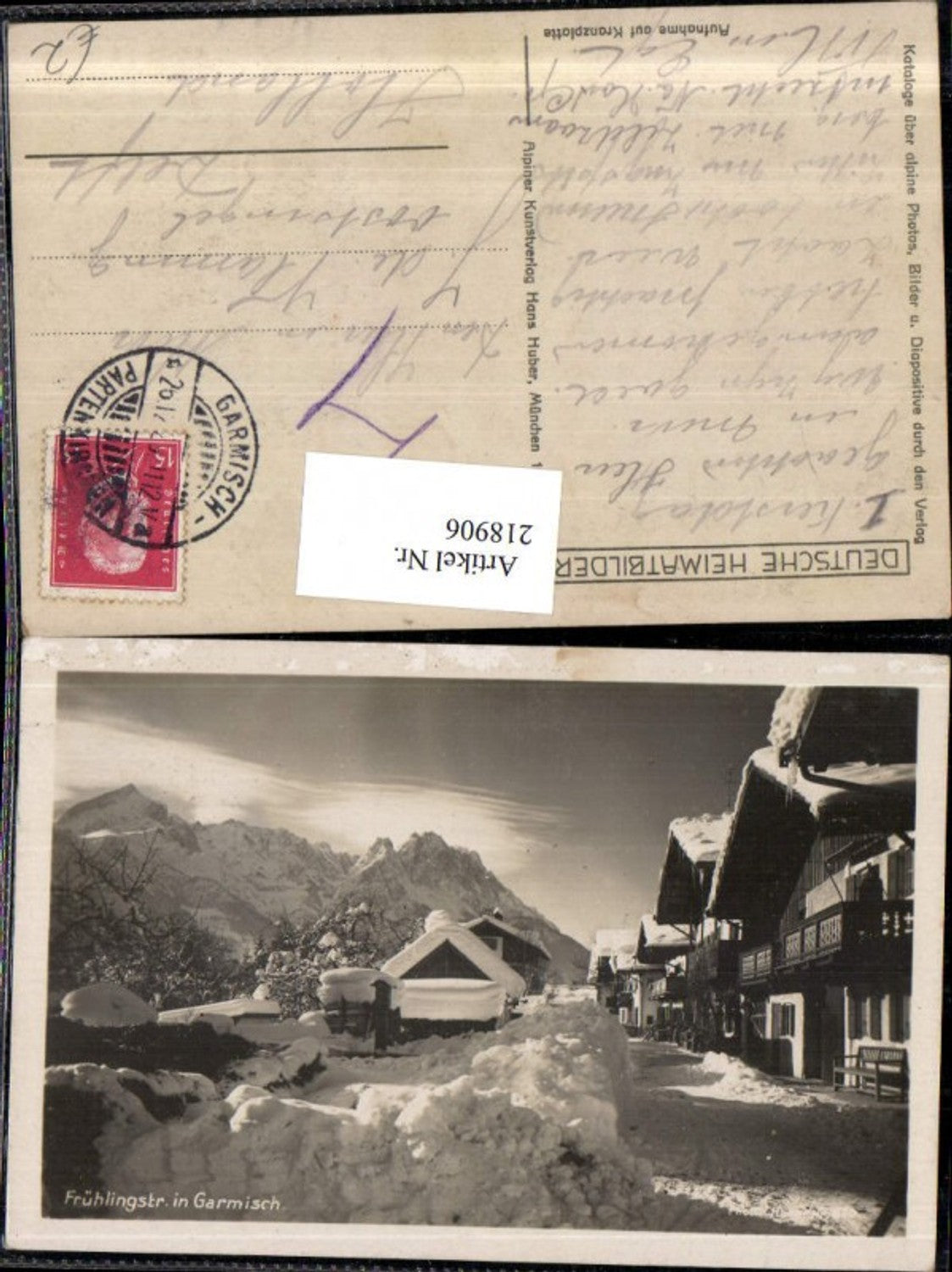 218906,Winterbild in Garmisch Partie