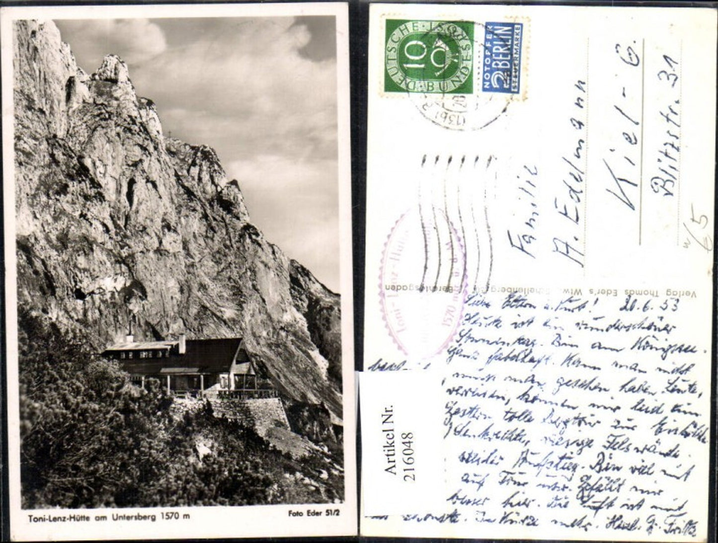216048,Toni-Lenz-Hütte a. Untersberg Marktschellenberg