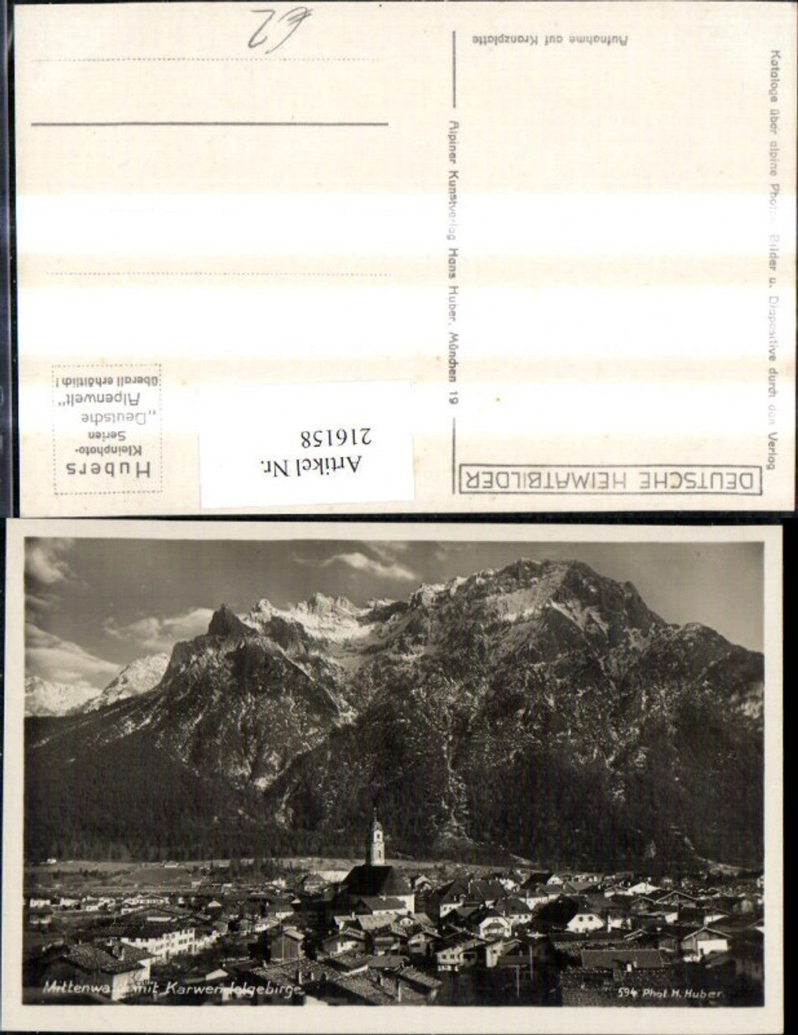 216158,Mittenwald m. Karwendelgebirge