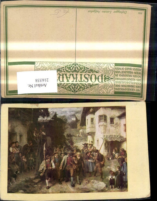 216558, Tyrolean Freedom Struggle Artist Ak Franz v. Defregger Last Levy