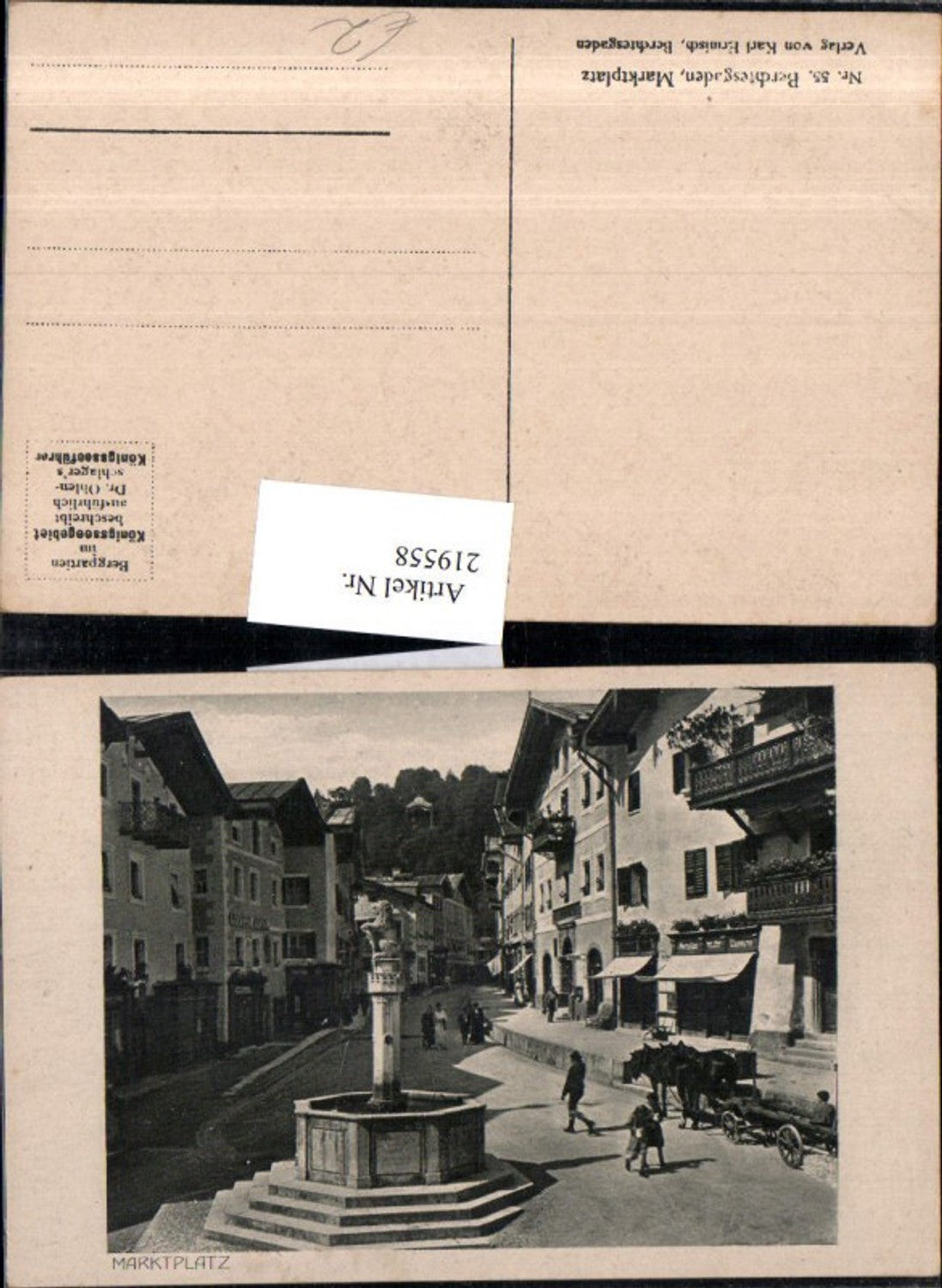 219558,Berchtesgaden Marktplatz Platz Brunnen