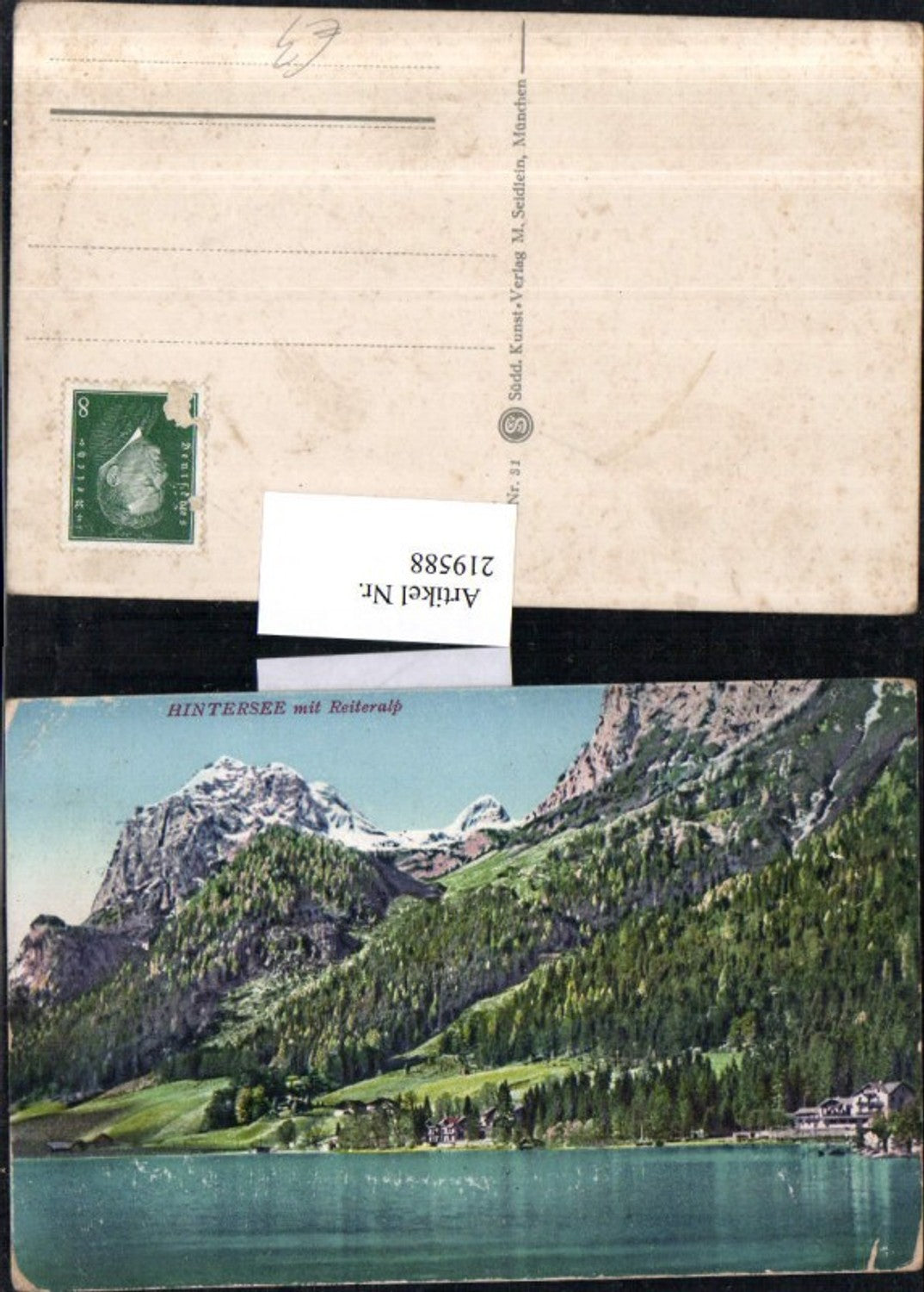 219588,Hintersee See m. Reiteralm b. Bad Reichenhall