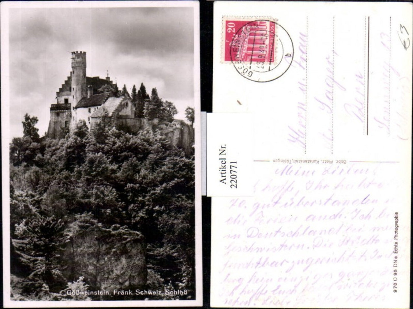220771,Gößweinstein Fränkische Schweiz Schloss
