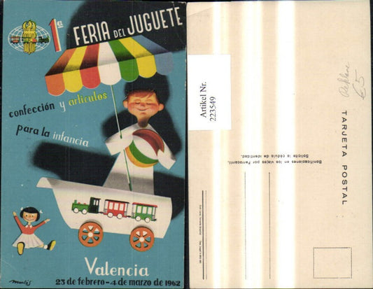 223549, Advertisement Ak 1a Feria del Juguete Toys Valencia