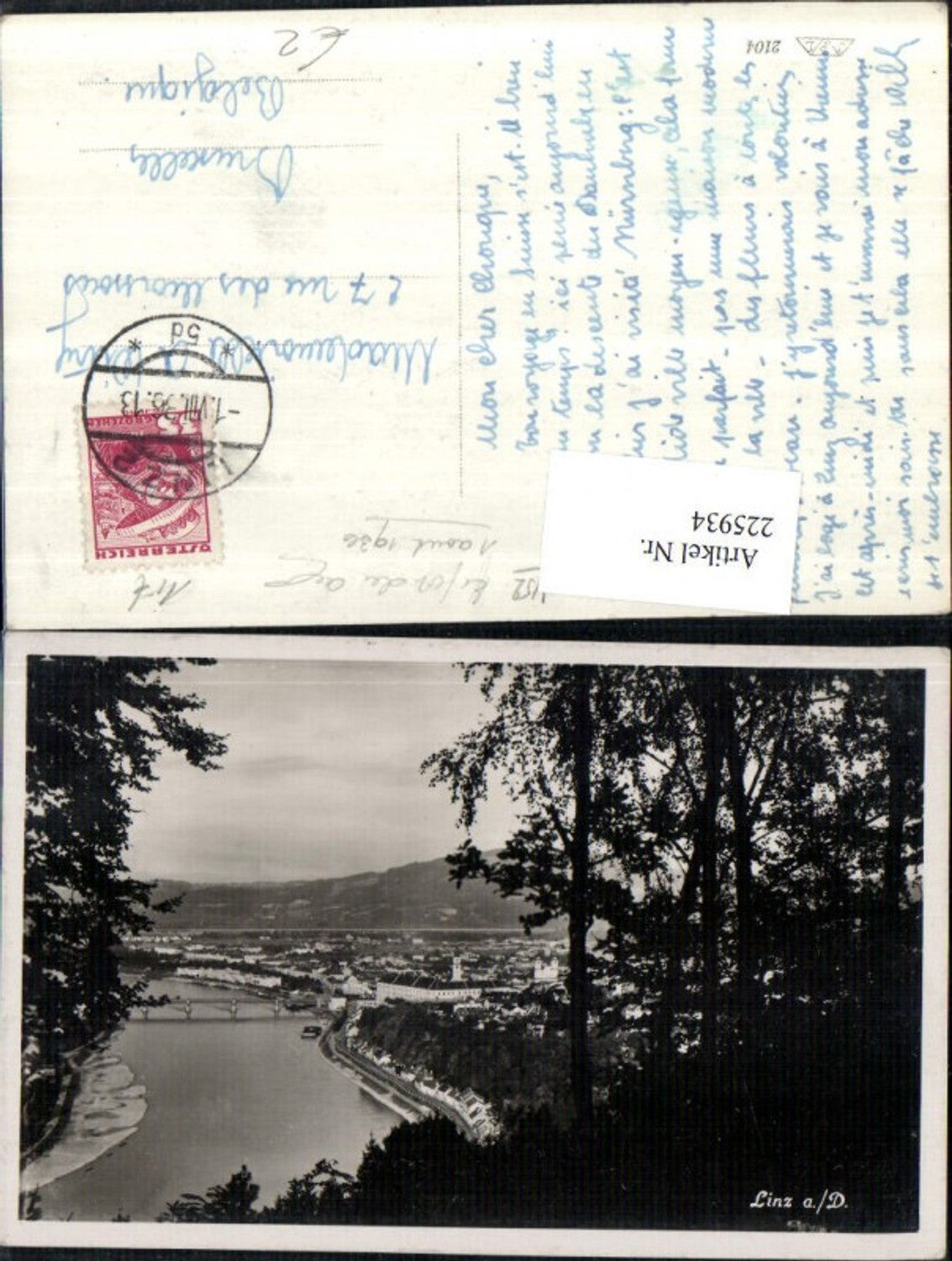 225934, Linz on the Danube, partial view, section