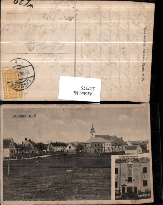 227775, Eggern Partial view War memorial Multi-view map