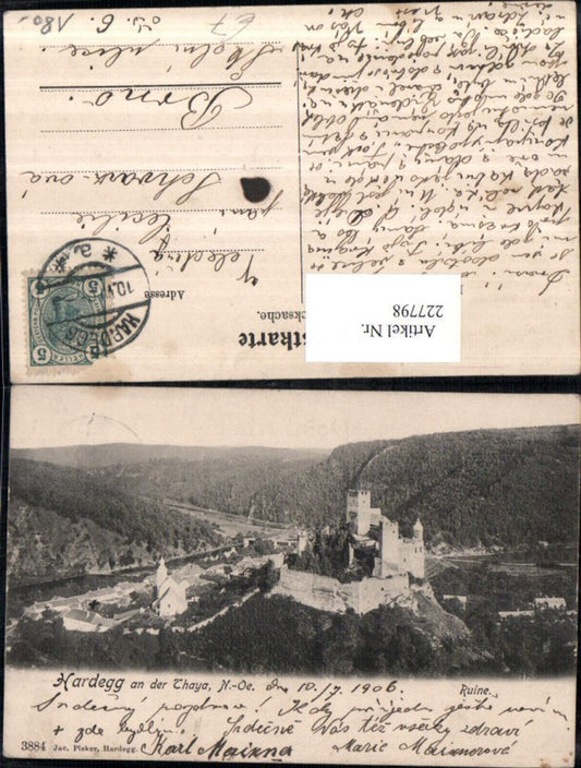 227798, Hardegg ad Thaya Totale with castle