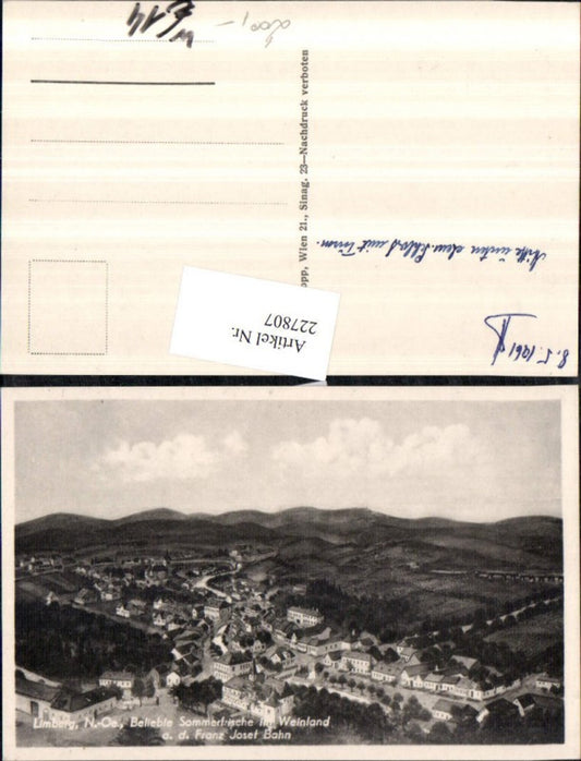 227807, Limberg Total shot in the wine country ad Franz Josef Bahn b. Maissau
