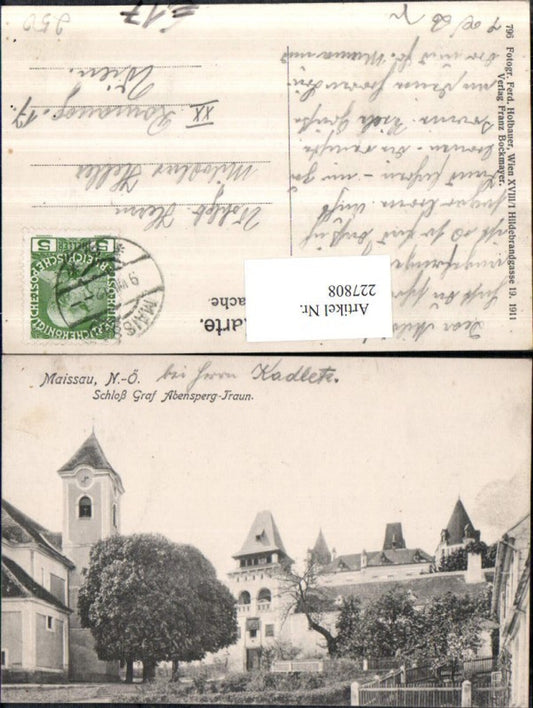 227808, Maissau Castle Count Abensperg-Traun