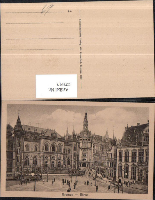 227917, Bremen Stock Exchange Tramways
