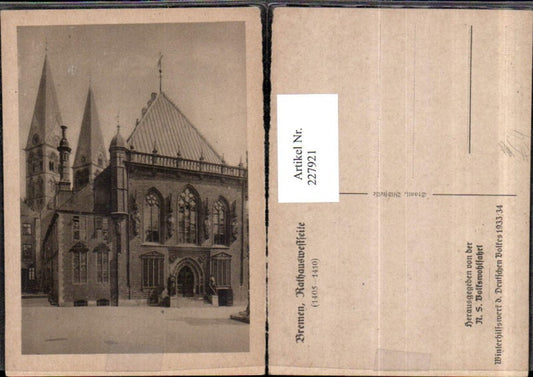 227921, Bremen Town Hall West Side