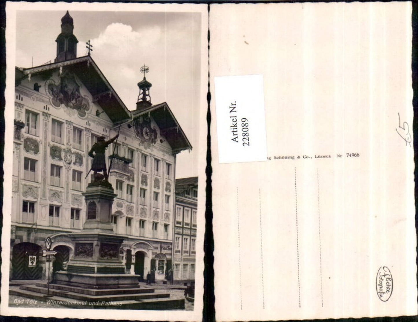 228089,Bad Tölz Winzerdenkmal Denkmal u. Rathaus