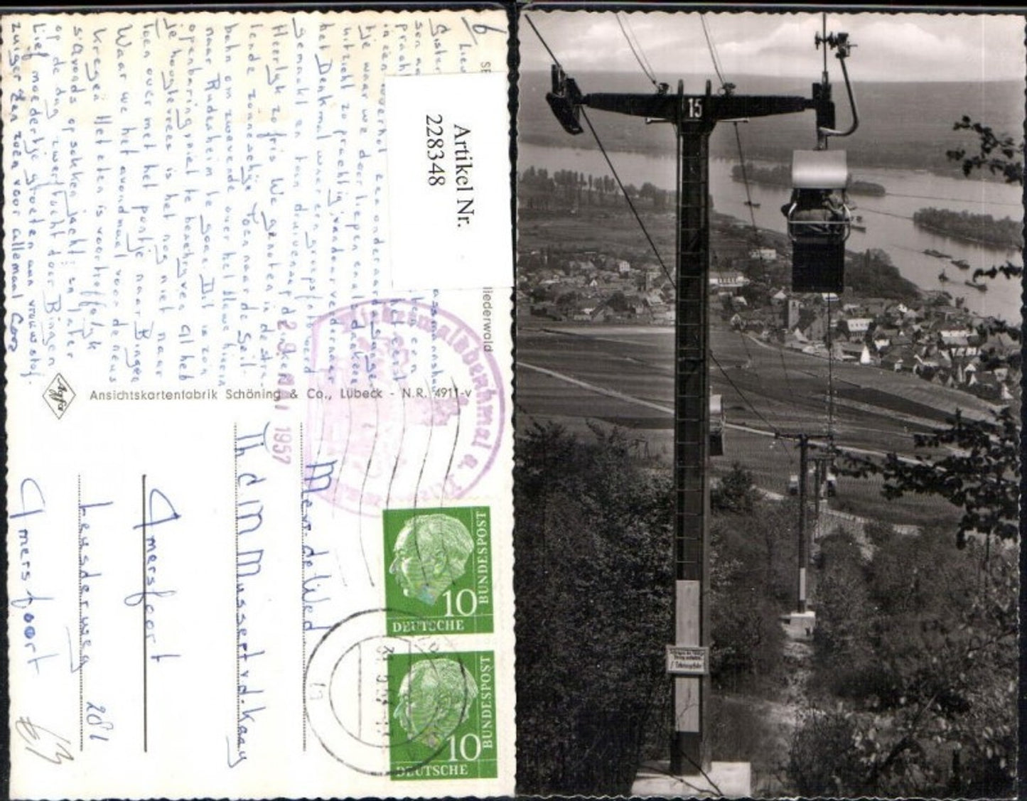228348, Cable car gondola Rüdesheim am Rhein Niederwald 