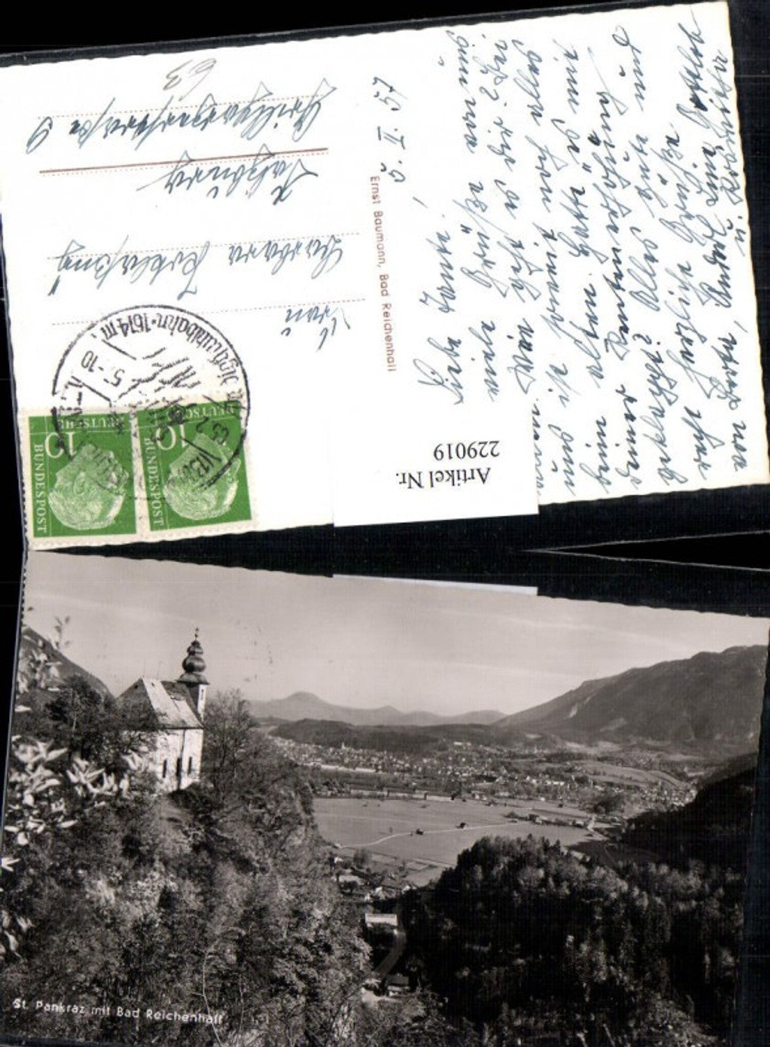 229019,St. Pankraz Kirche m. Bad Reichenhall Totale