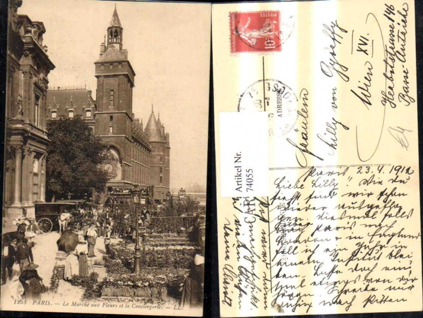 74055,Paris Le Marche aux Fleurs et la Conciergerie