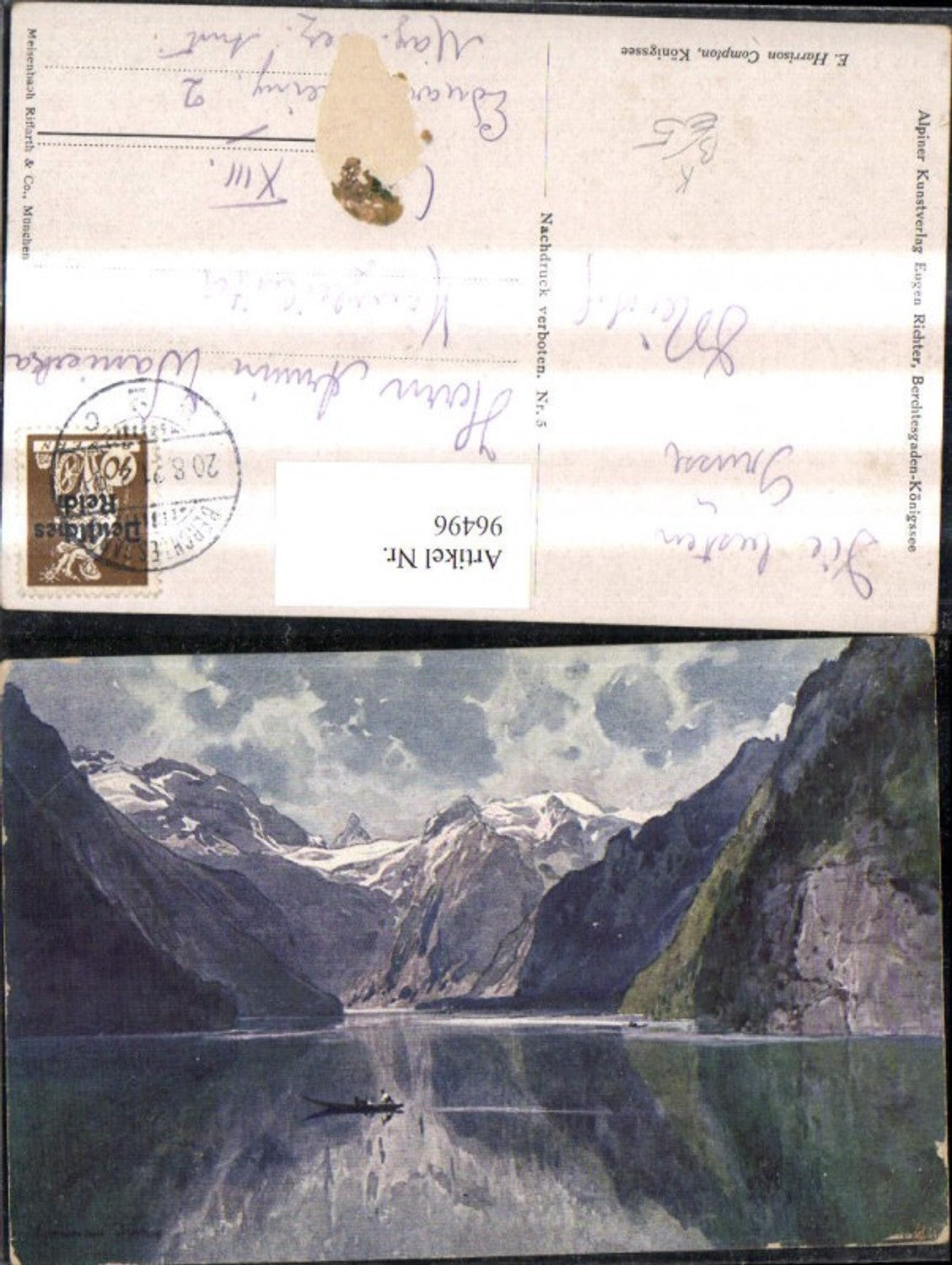 96496, Artist Ak EH Compton Königsee