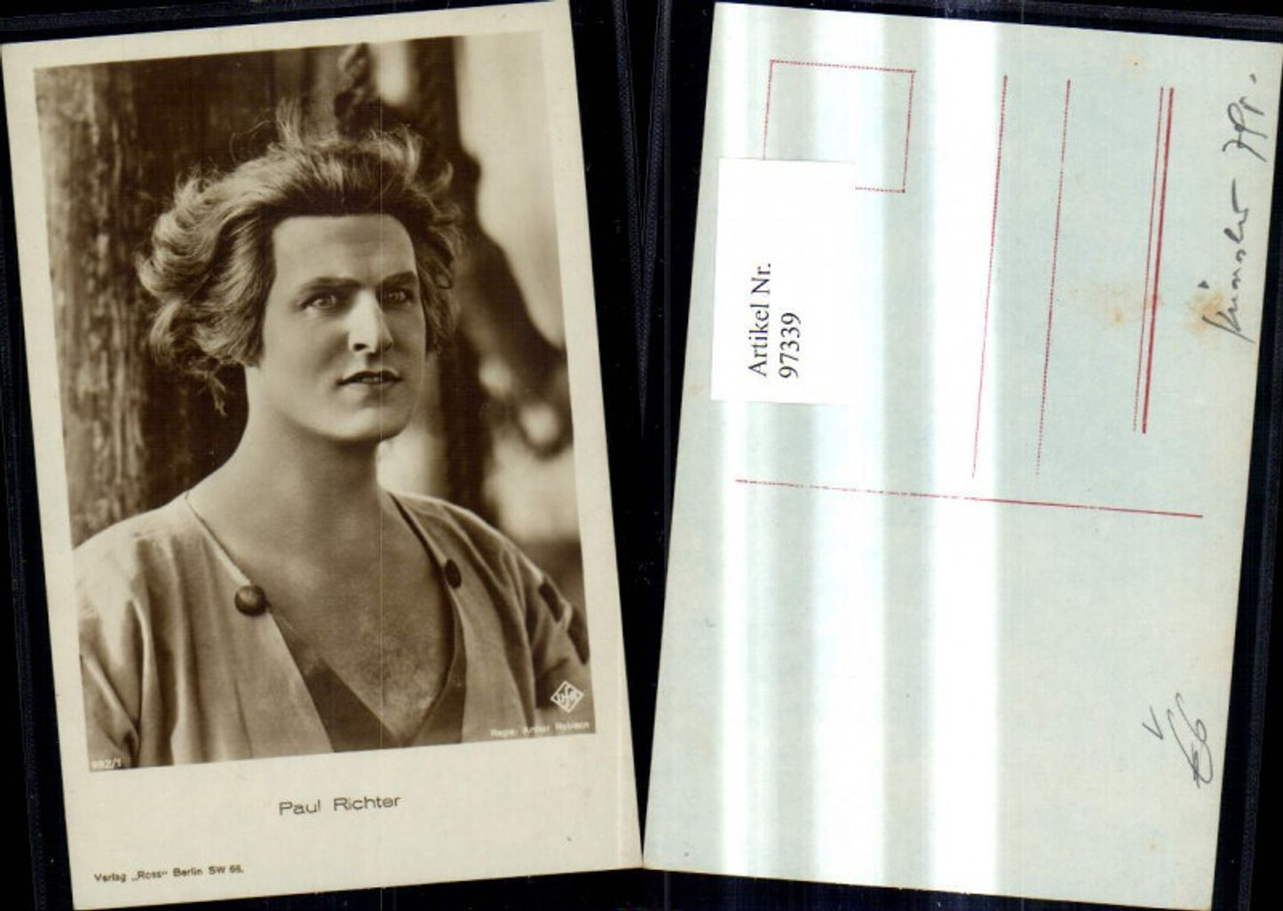 97339, Paul Richter actor pub Ross 992/1