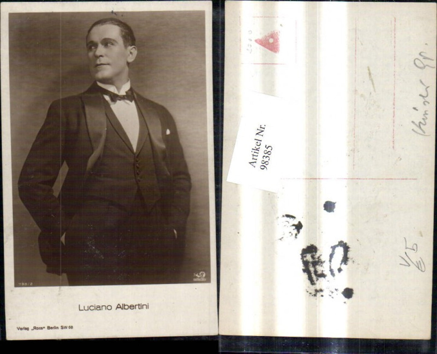 98385, Luciano Albertini actor pub Ross 798/2