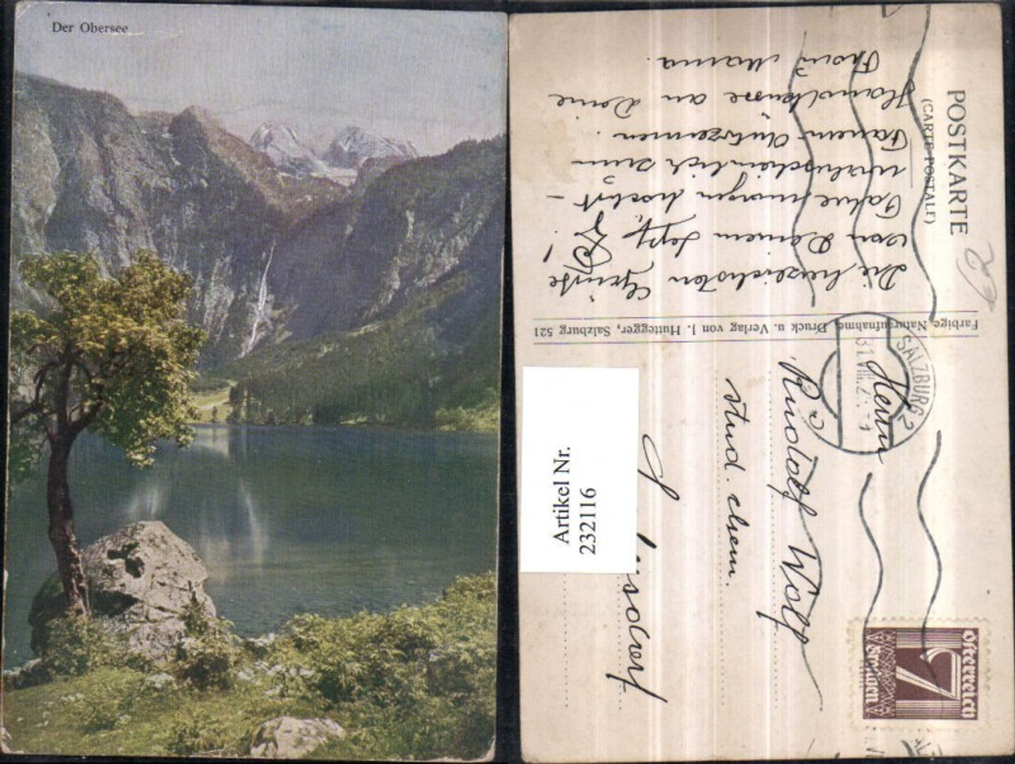232116,Der Obersee am Königssee Partie