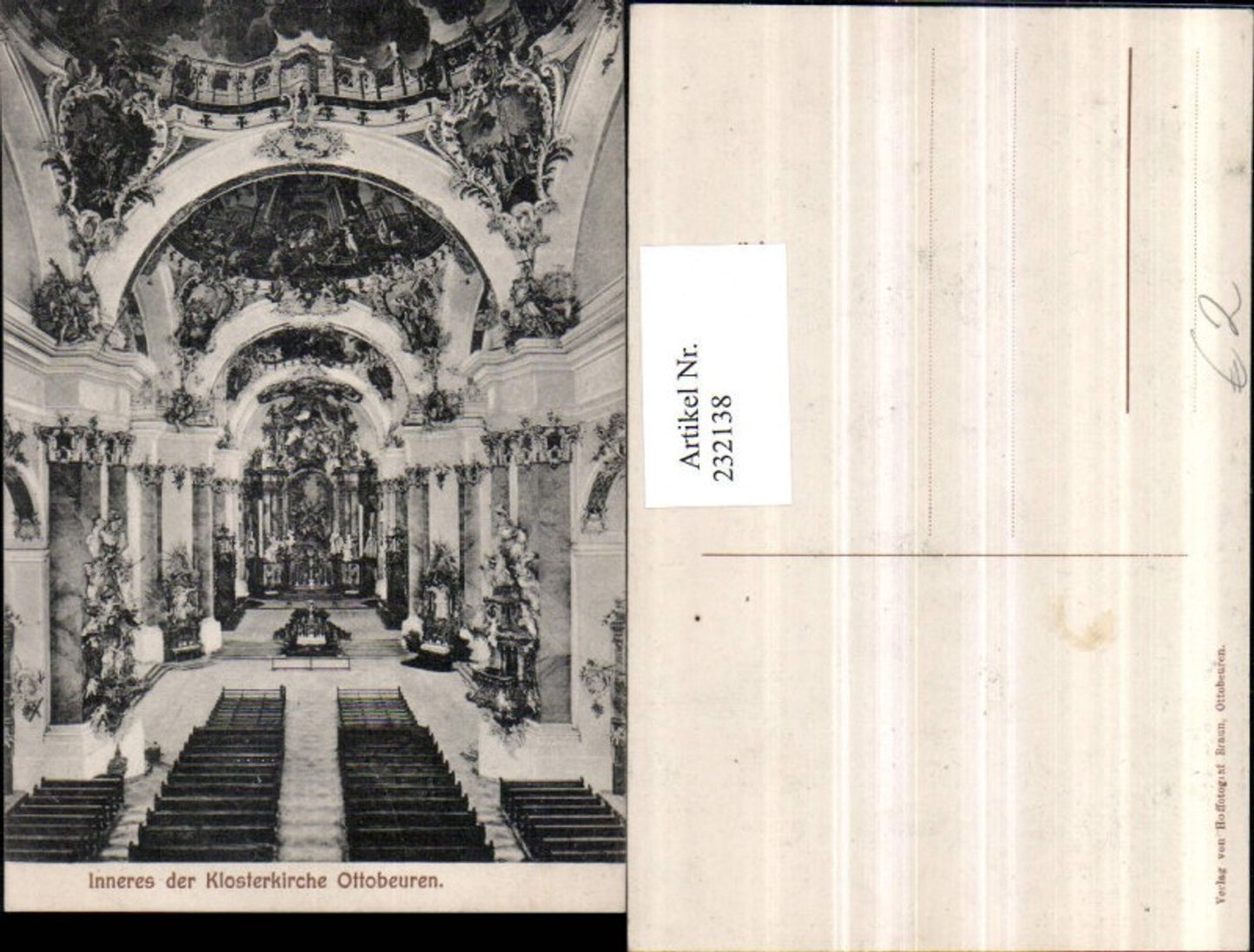 232138,Ottobeuren Klosterkirche Kirche Innenansicht