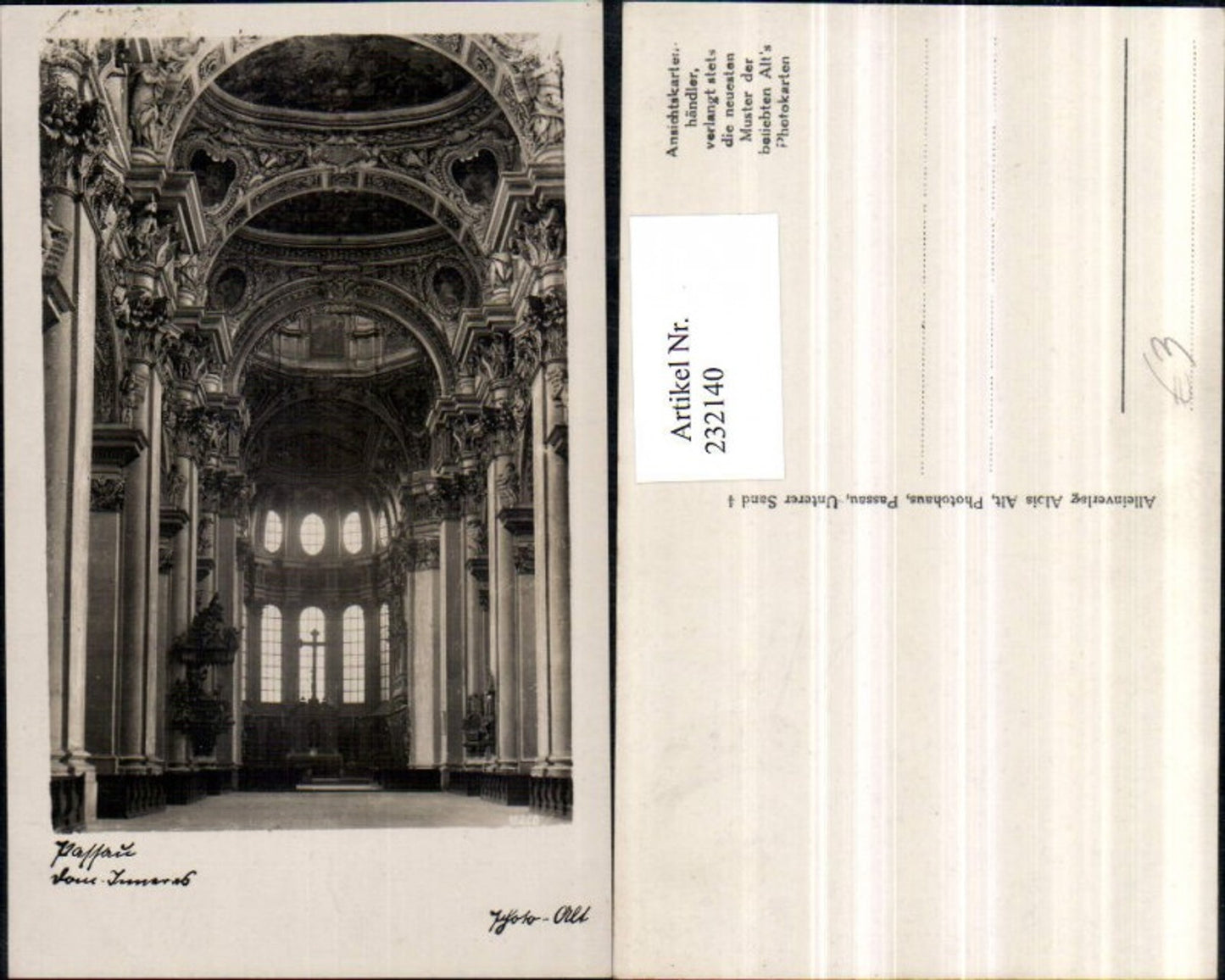 232140,Passau Dom Kirche Innenansicht