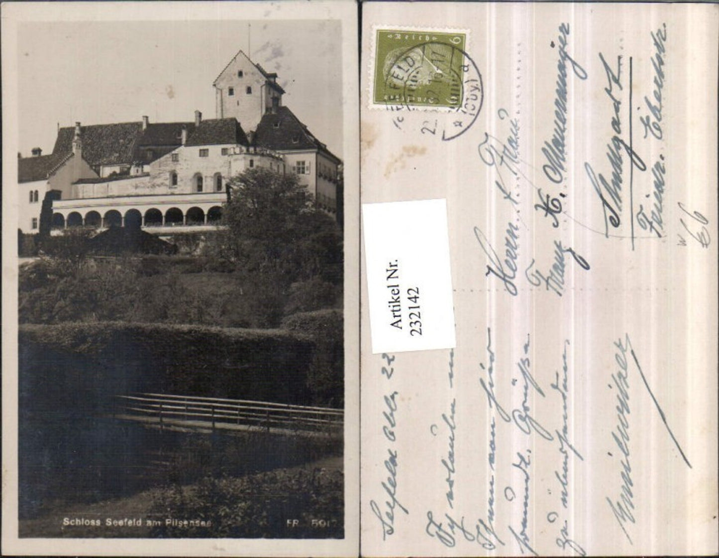 232142,Schloss Seefeld am Pilsensee Brücke