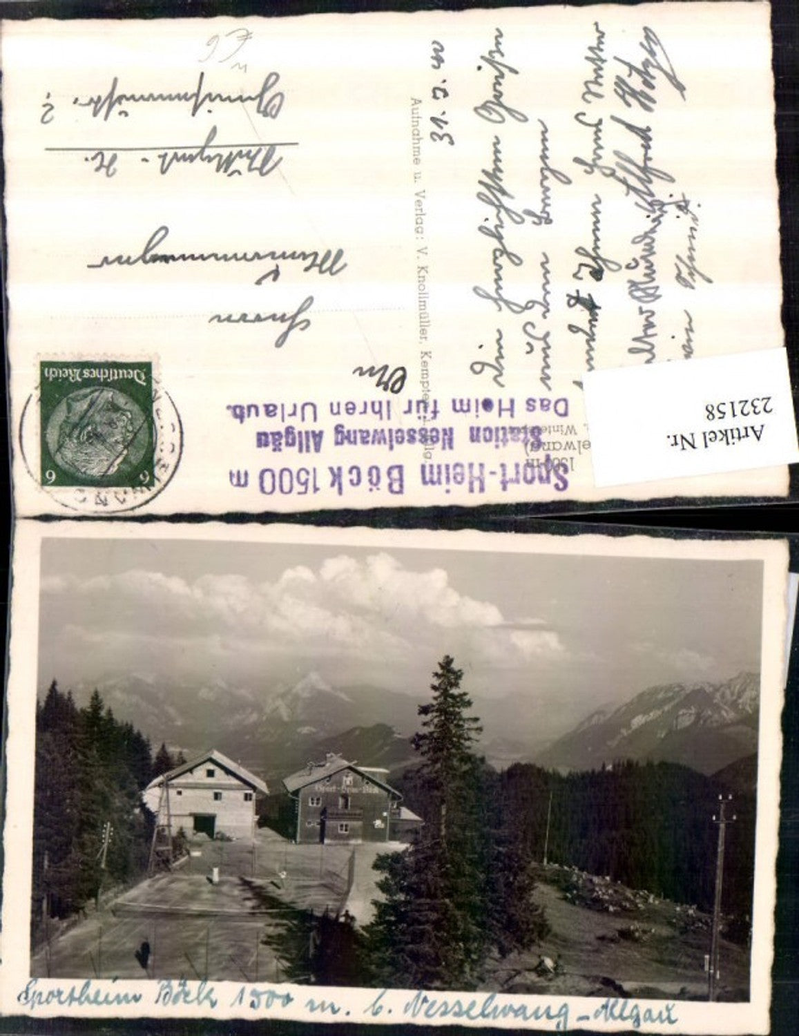 232158,Sportheim Böck b. Nesselwang im Allgäu