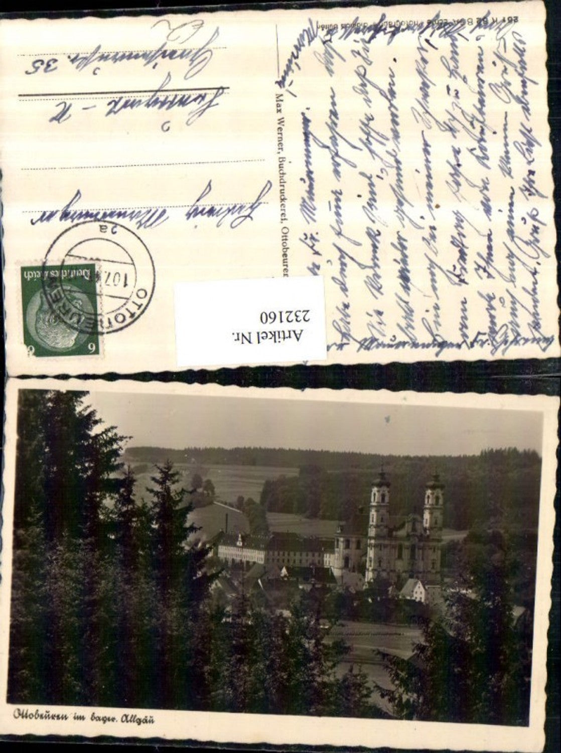 232160,Ottobeuren im bayerischen Allgäu Kloster