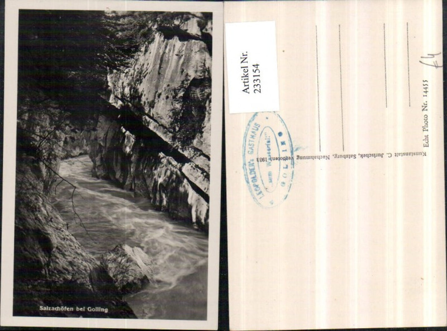 233154,Salzachöfen b. Golling Partie