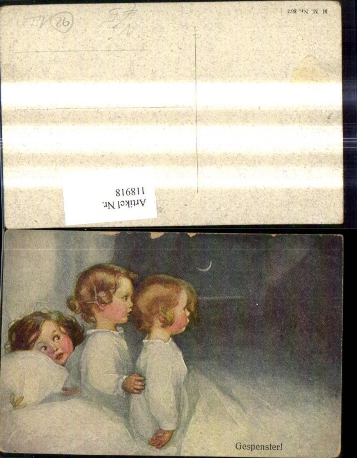 118918,M. Munk Vienne 862 Gespenster Kinder Bett