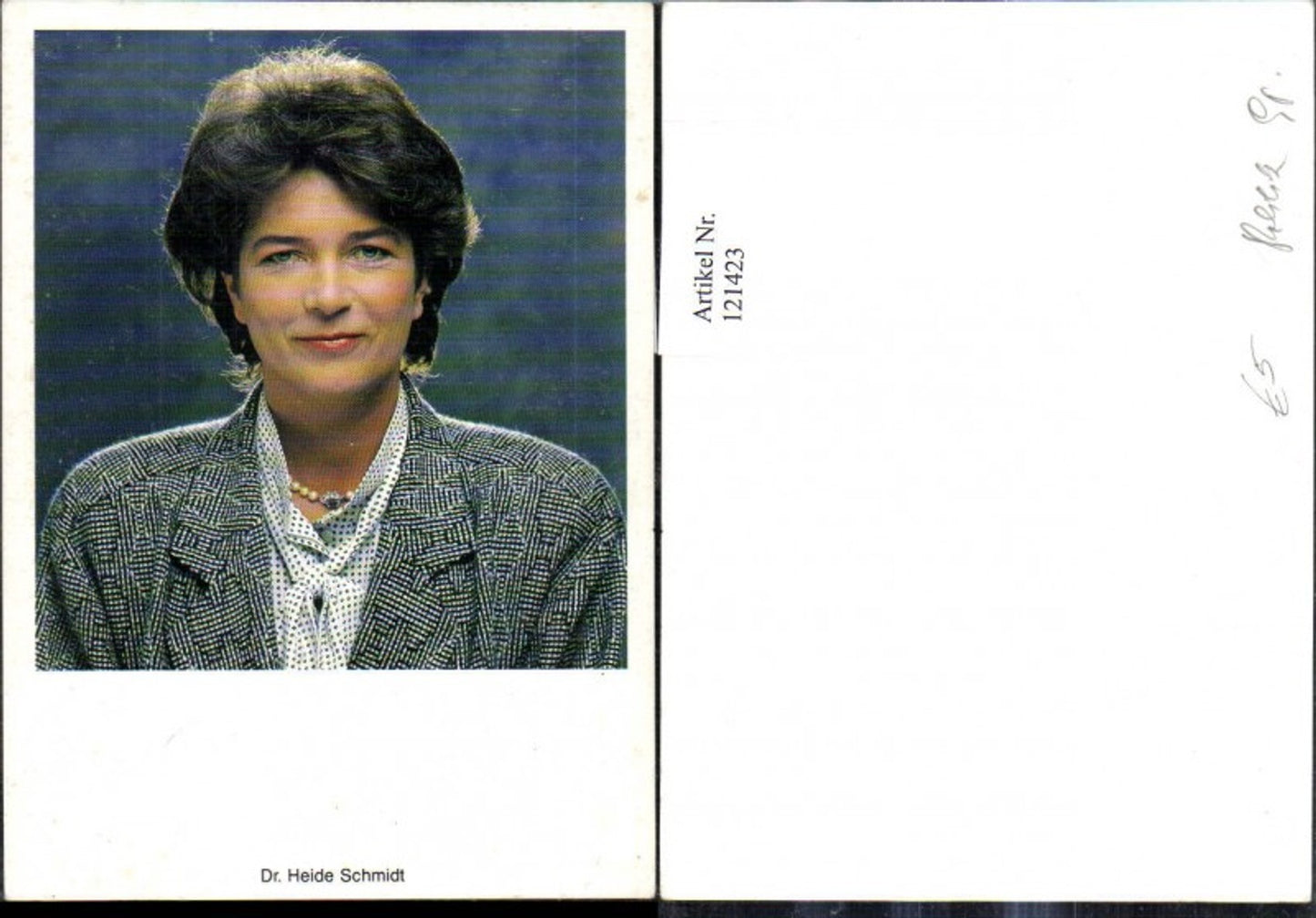 121423,Dr. Heide Schmidt politics