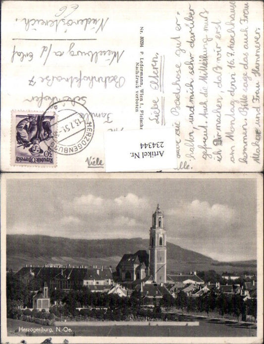 234344,Herzogenburg Teilansicht Kirche