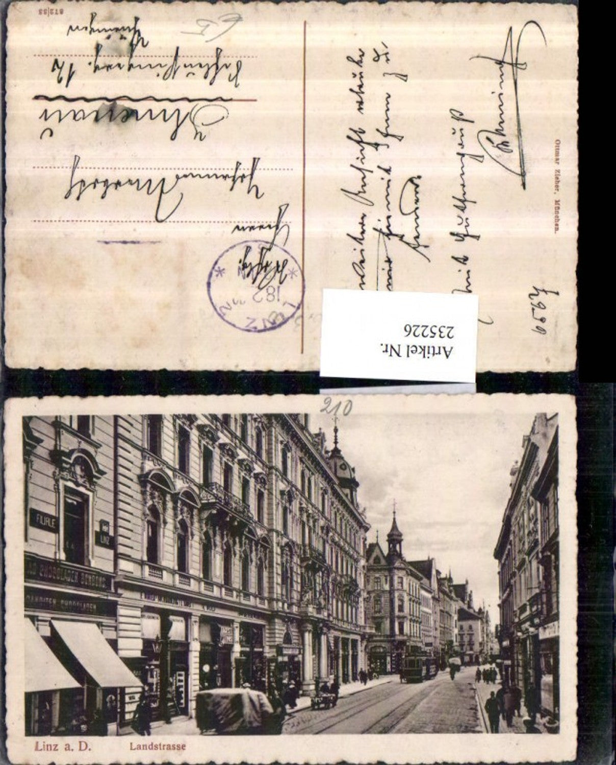 235226, Linz on the Danube, Landstraße street view, shops