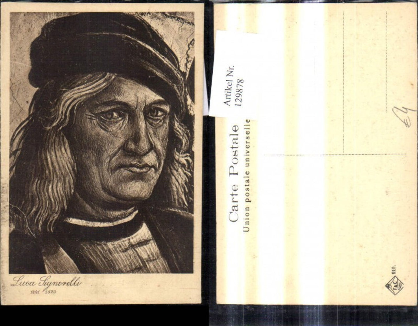 129878, Artist Ak Luca Signorelli Painter Self-Portrait Art