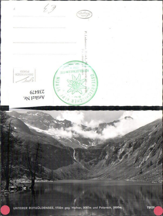 238479, Lower Rotgüldensee Lake opposite Hafner and Petereck near Zederhaus