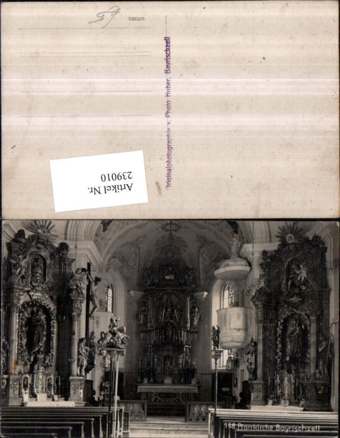 239010, Parish Church Bayrischzell Interior view