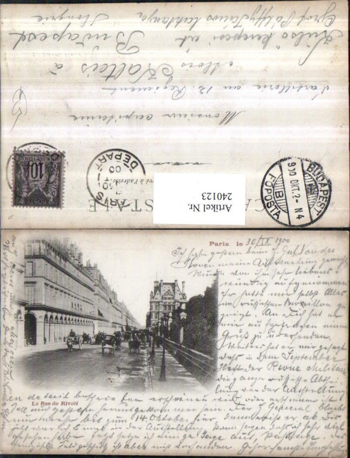 240123,Paris La Rue de Rivoli Straßenansicht