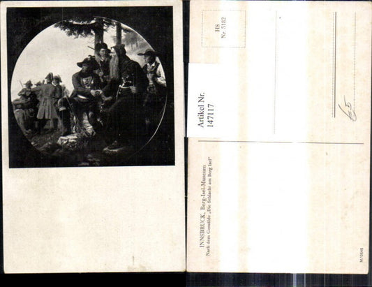147117, Artist Ak Painting The Battle of Berg Isel Tyrolean Freedom Struggle