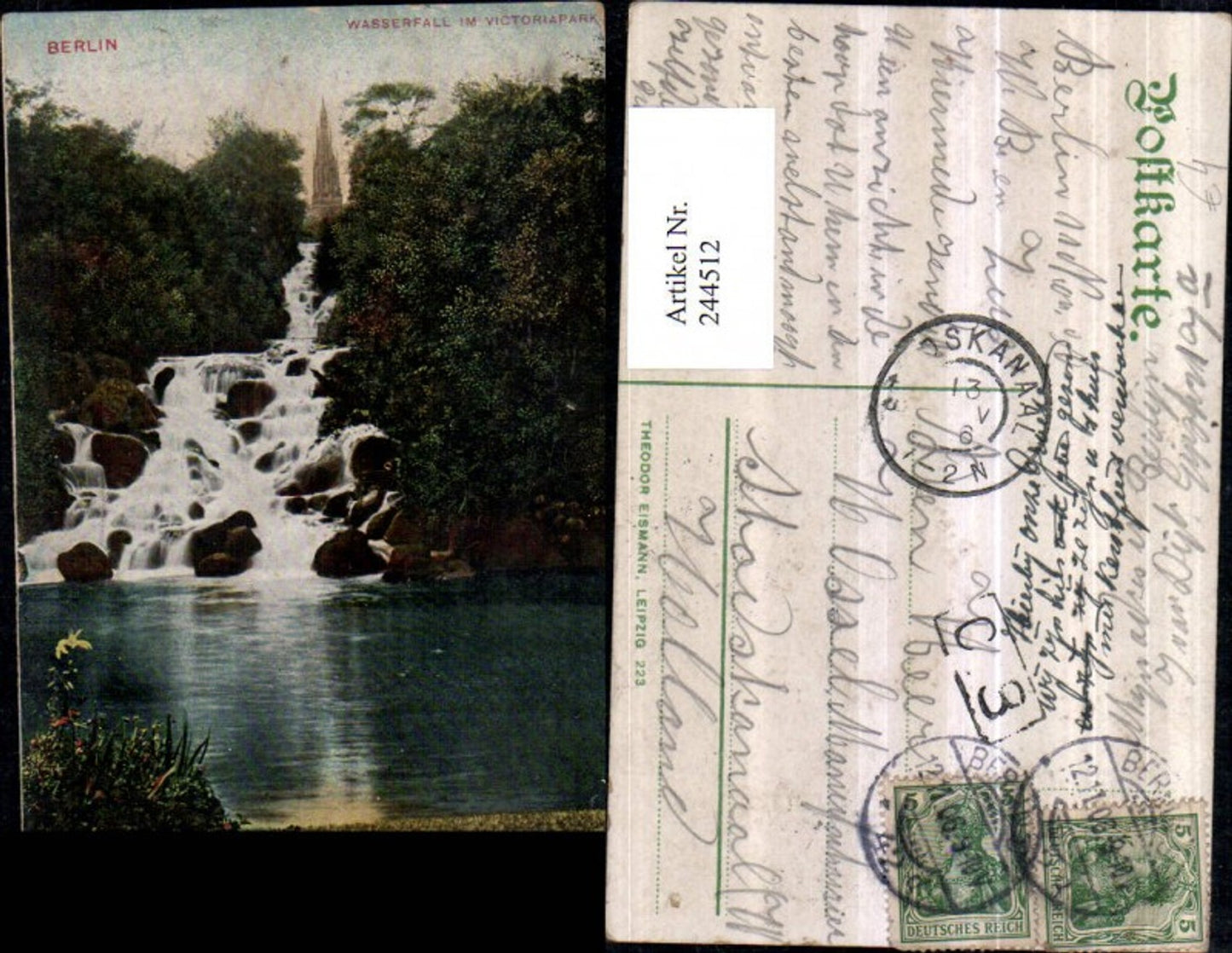 244512, Berlin Waterfall in Victoria Park