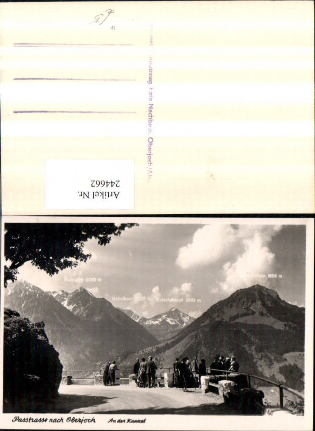 244662, Pass road to Oberjoch At the pulpit near Bad Hindelang