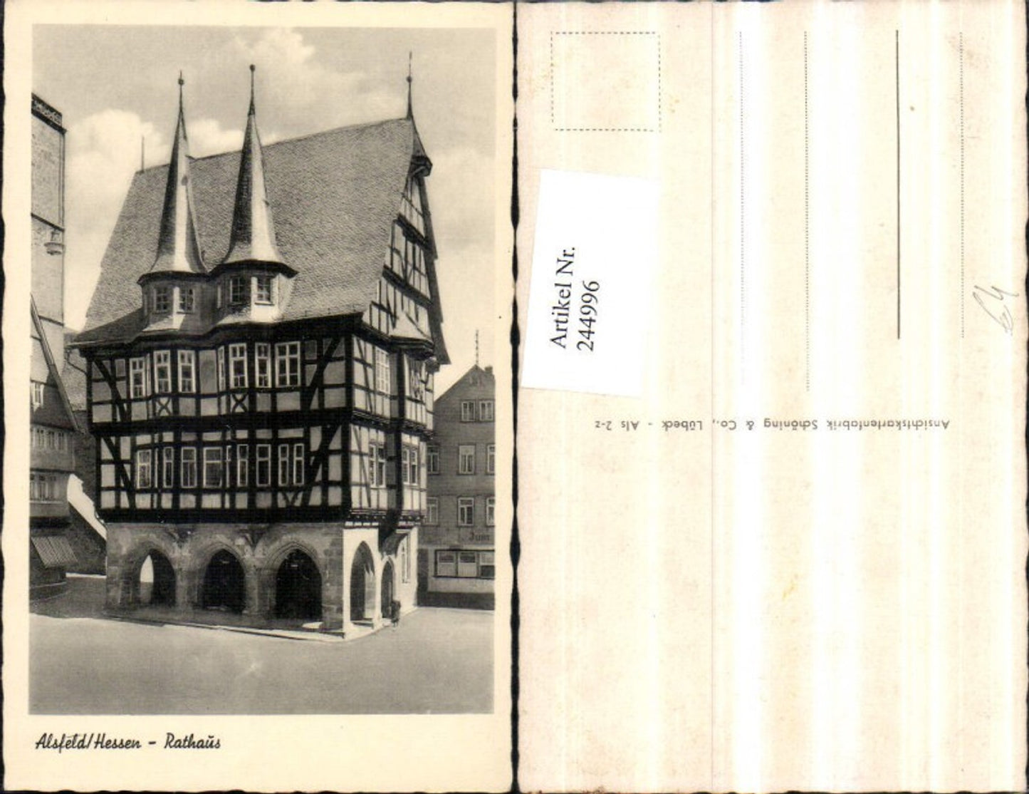 244996, Alsfeld in Hesse Town Hall 