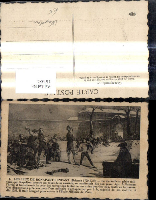 161582,Artist Postcard Les Jeux de Bonaparte enfant Napoleon