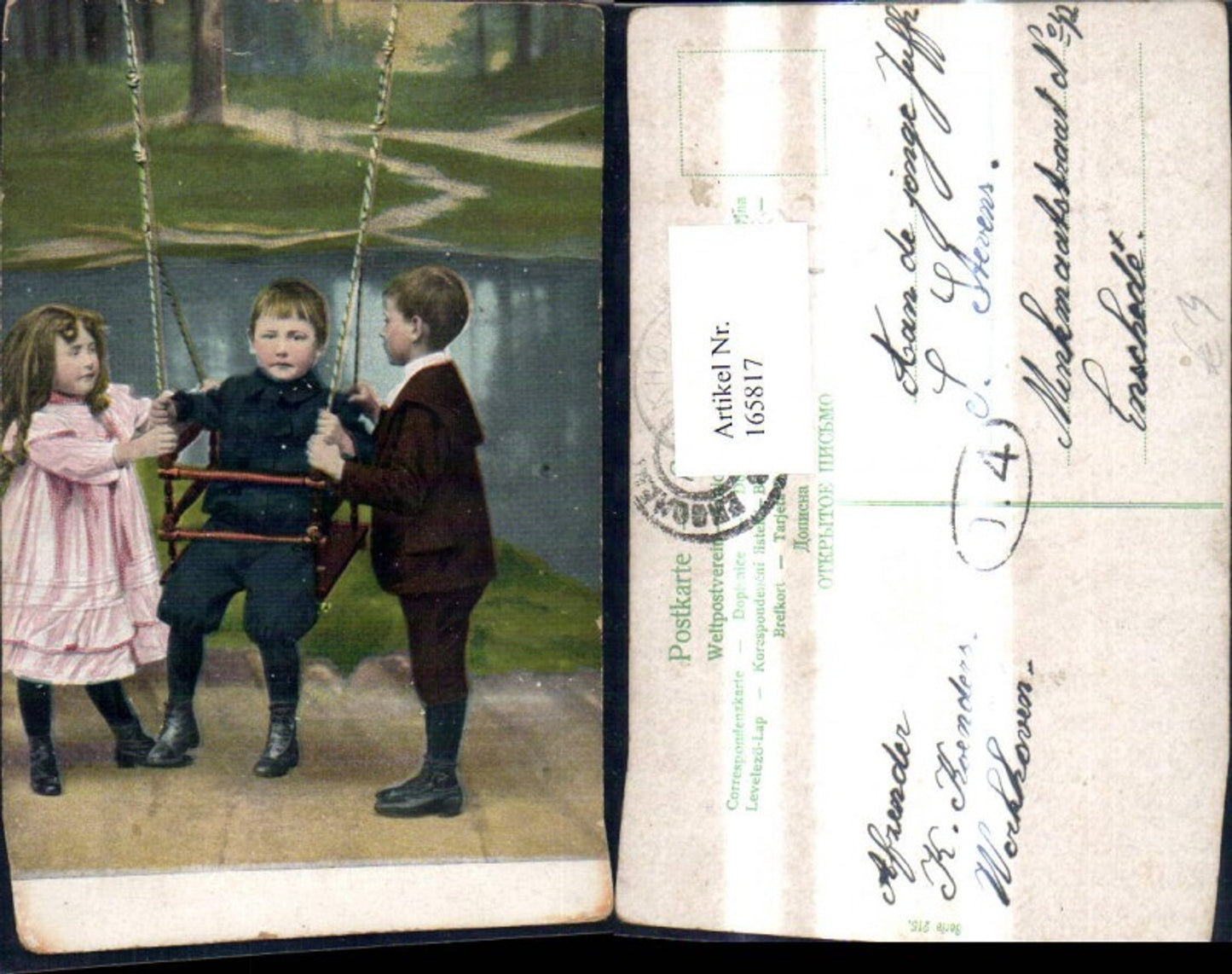 165817,Kinder m. Schaukel