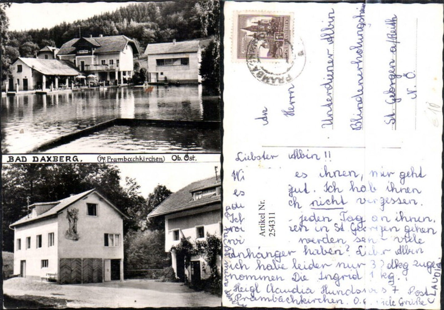 254311, Bad Daxberg Dachsberg near Prambachkirchen Houses Multi-view map