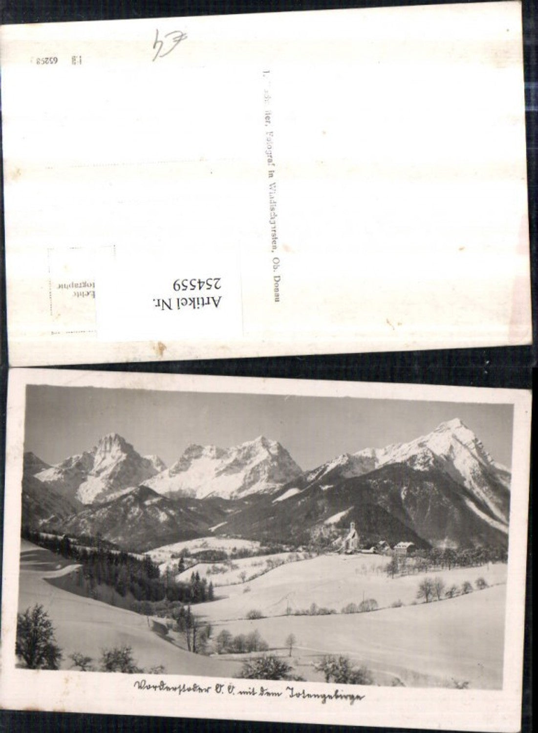254559, Vorderstoder Totale md Tote Gebirge Winterbild Bergkulisse