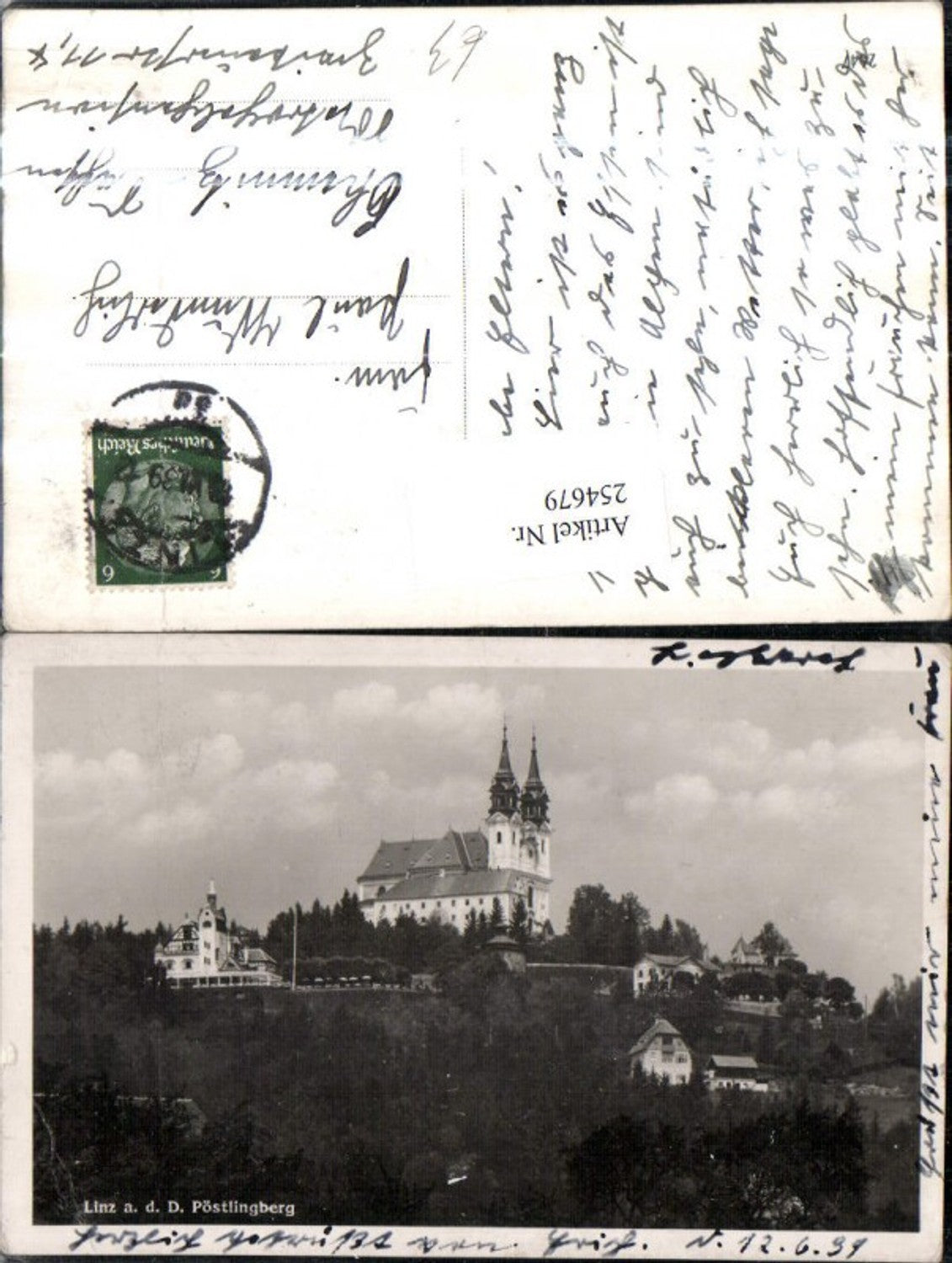 254679, Linz on the Danube Pöstlingberg Church
