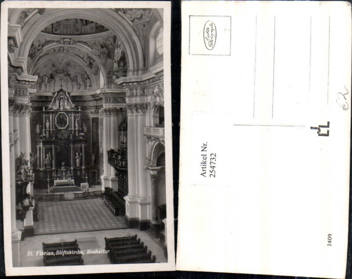 254732, St. Florian Collegiate Church, Church Interior View, High Altar