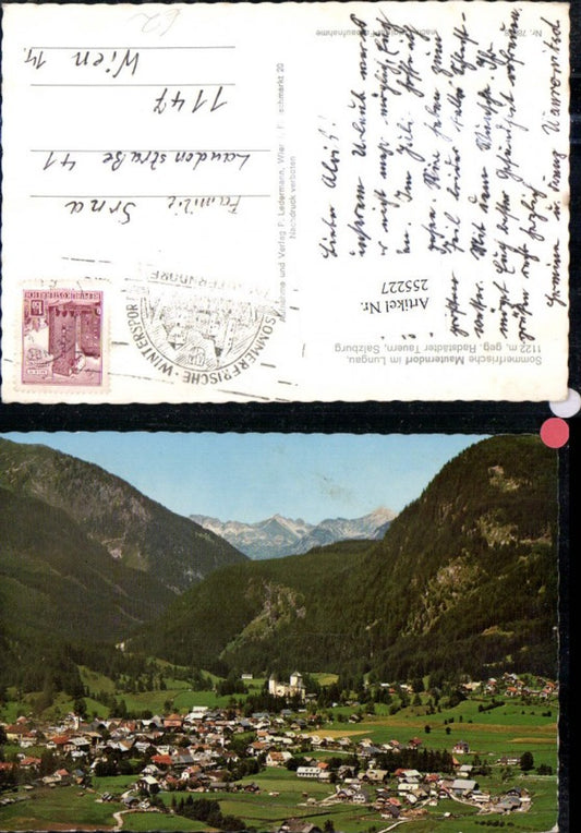 255227, Mauterndorf im Lungau, view towards the Radstädter Tauern mountain scenery
