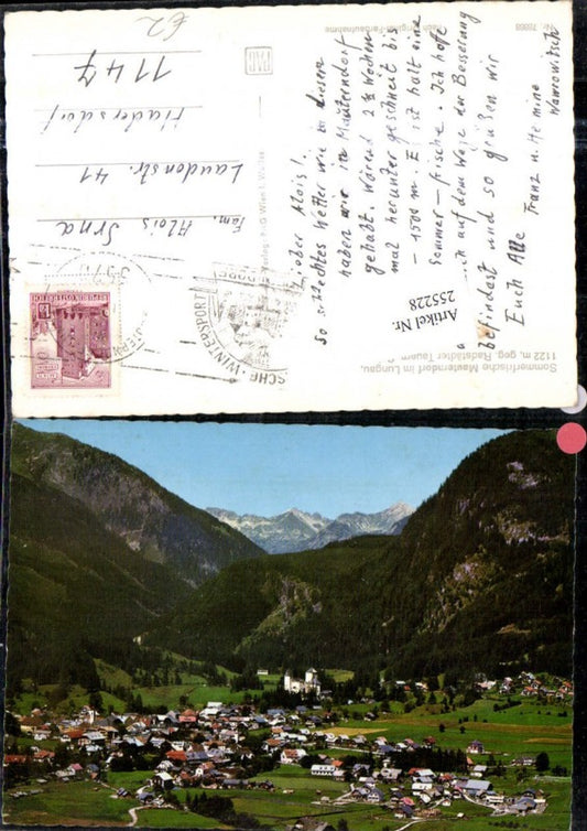 255228, Mauterndorf im Lungau, view towards the Radstädter Tauern mountain scenery